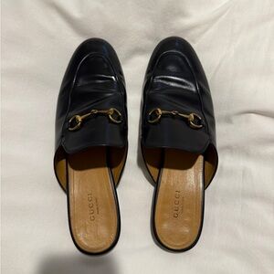 Gucci Princetown Leather Mule Loafers
